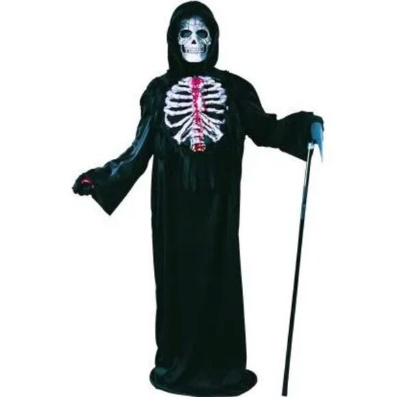 NEW Fun World Boys Bleeding Skeleton Halloween Costume | Child M 8-10 - Picture 1 of 5